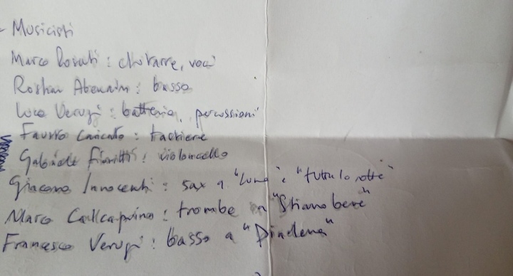 Lista musicisti