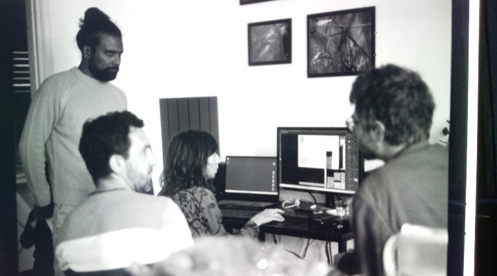 Il gruppo in studio